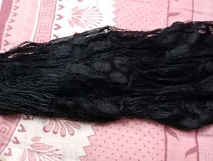 Black Net Dupatta
