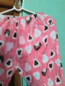 Cute Pink Owl &amp; Pear Pajama Pants