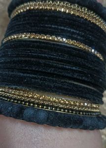 Black &amp; Gold Bangles Set