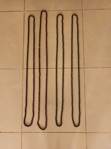 New Unused Set of 4 Beaded Necklaces Haar Mala