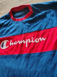 Unisex Blue &amp; Red Champion Style T-Shirt
