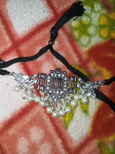 Antique Oxidized Silver Necklace Set