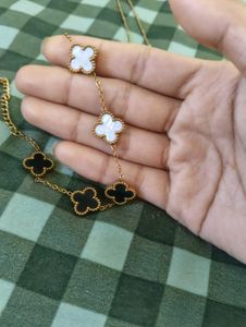 anti tarnish waterproof Gold necklace bracelet set
