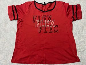Red "FLEX" Graphic T-Shirt