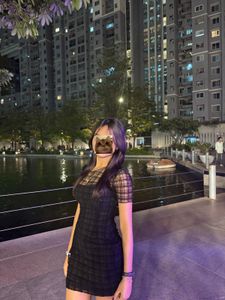 Plaid Mesh Overlay Mini Dress