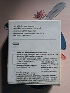 Apple USB-C 20W Power Adapter