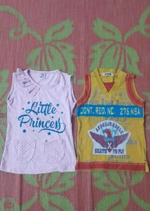 Girl's Top 4,6 Age Ke Liye Combo Offer Pack Of 4