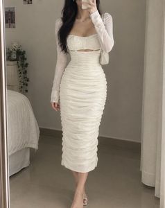 Elegant corset Ruched Sheath Dress