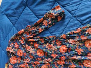 Chic Floral Print Long Sleeve Blouse
