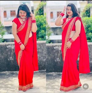 karwachauth  spcl सौभाग्यवती  भवः saree...no coins or swap.