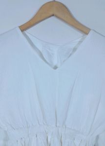 Peplum V Neck Tops(Women's)