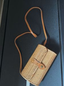 Bali Rattan Clutch Purse