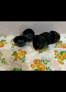 Combo Of 10 Dip Bowl Black Color