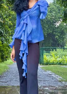 Boho Tie-Front Blouse