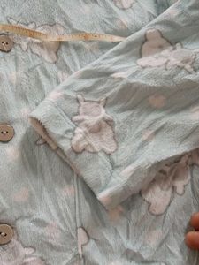 Cozy Blue Cloud Print Pajama Top