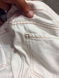 Trendyol off White Straight Jeans