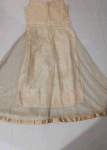 Elegant Beige Ethnic Gown