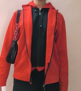 Women Red Jacket With Hood