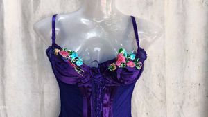 Purple Floral Corset