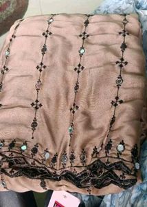 Embroidered Saree with Blouse Piece
