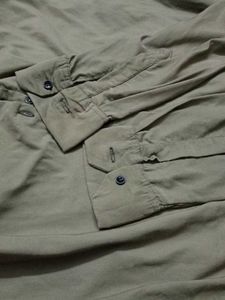 Men's Olive Green Casual Shirt