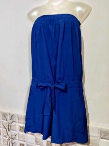 🔥BUY 1, GET 1 FREE🔥Strapless Blue Dress