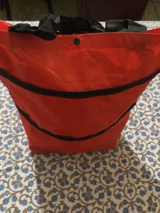 Red Rolling Shopping Bag
