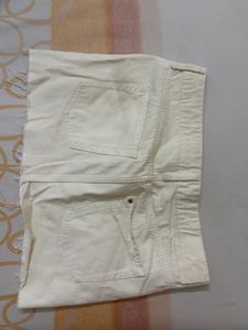 H&amp;M- ‘&amp;denim’white like new, Denim Mini Skirt