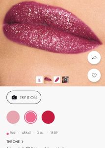 oriflame the one Liquid Glitter Lipstick