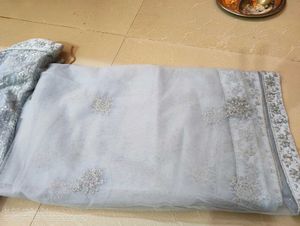 Elegant Grey Lehenga Choli Set