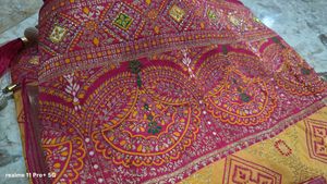 Vibrant Yellow Saree with Pink Blouse