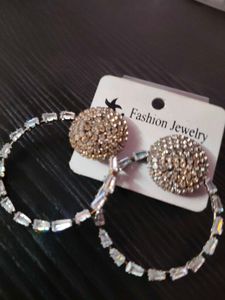 Sparkling Hoop Earrings