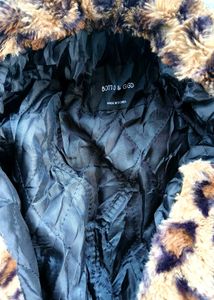 Fur jacket,  coat, Fuzzy Leopard Print Jack