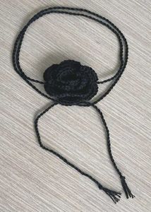 Black Rose Choker Necklace