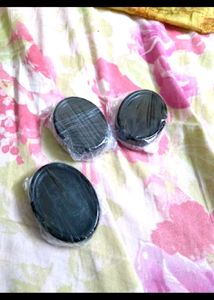 Set of 3 charcoal  home made soap