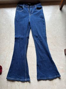 Indigo Navy Flare Fit Jeans
