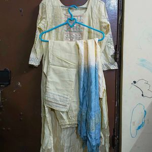 Elegant Yellow Kurta Set with Dupatta