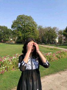 Black Chikankari Short Kurti