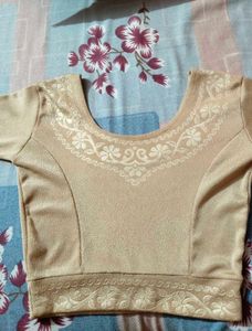 Elegant Beige Ethnic Blouse