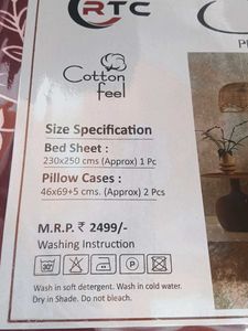 Premium Cotton Feel Bedsheet Set