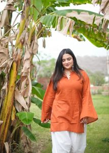 Elegant Orange Kurta