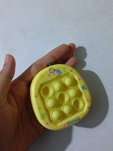 Cute Yellow Honey Pop It Keychain