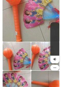 5 Games Combo Disney Princess Fan & Toy Rattle Set