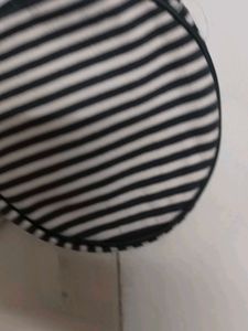 Striped Circle Crossbody Bag