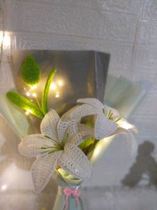 Handmade Crocheted Lily Flower Decor