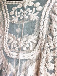Soft Net Embroidered Top