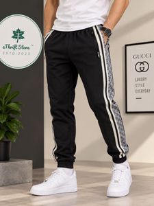 GUCCI GG Monogram Snake Print Black Jogger