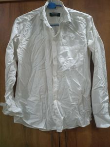 Men's White Long Sleeve Shirt