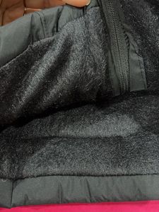 Black Hooded Winter Jacket