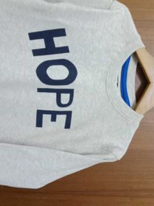Grey HOPE Crewneck Sweatshirt